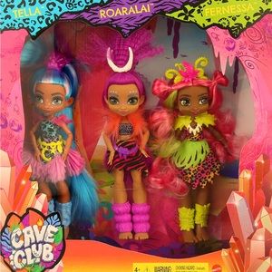 Cave Girl Tella, Roaralai, and Fernessa First Friend Set.